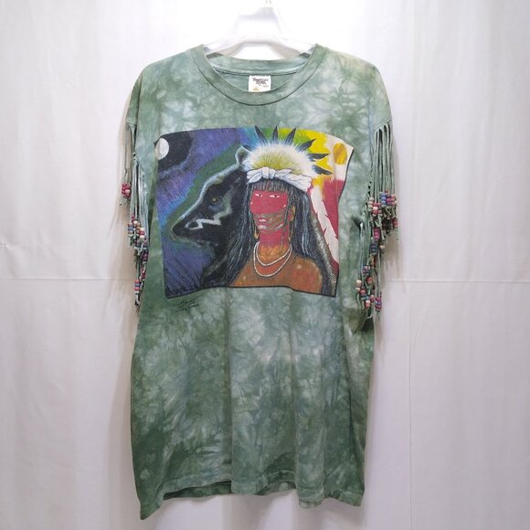 Tennessee River Gold XL T-shirt Fishinghawk Design 1996 Vintage - Picture 1 of 6